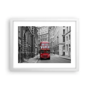 Affisch i vit ram - Vardagen behöver inte vara grå - 40x30 cm