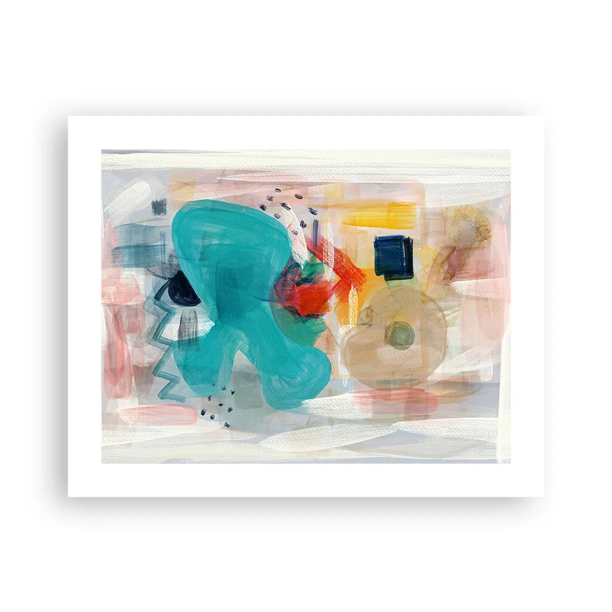 Affisch - Ett färgglatt spel - 50x40 cm