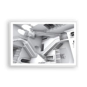 Affisch i vit ram - Rummets paradoxer - 91x61 cm