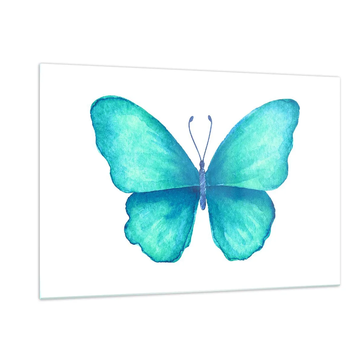 Glastavla - Bild på glas - Naturlig turkos - 120x80 cm