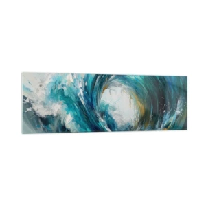 Glastavla - Bild på glas - Havsportal - 160x50 cm