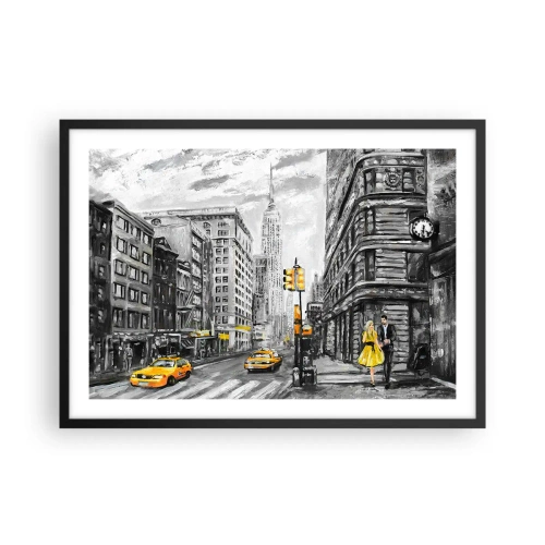 Affisch i svart ram - New York berättelse - 70x50 cm