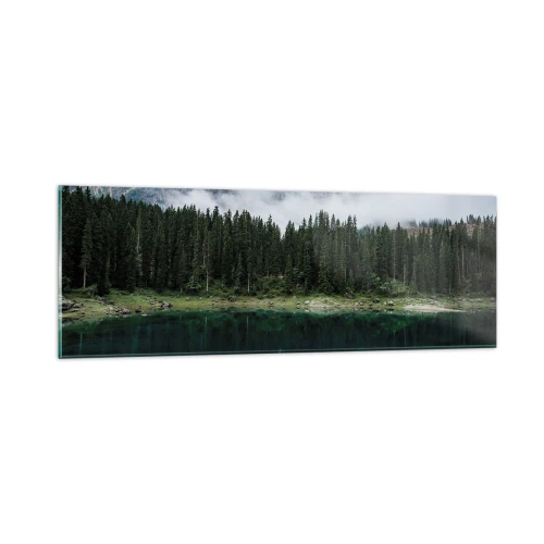 Glastavla - Bild på glas - Tyst, tyst, väck inte sovande vatten... - 90x30 cm