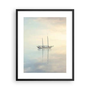 Affisch i svart ram - I ett hav av tystnad - 40x50 cm