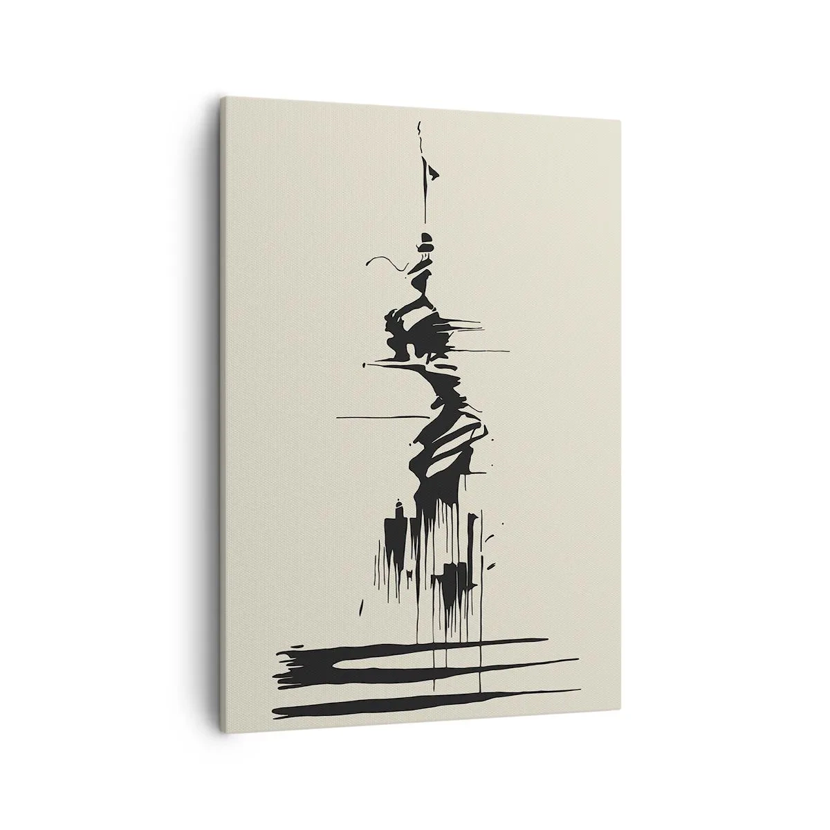 Canvastavla - Bild på duk - Skyndsam abstraktion - 50x70 cm