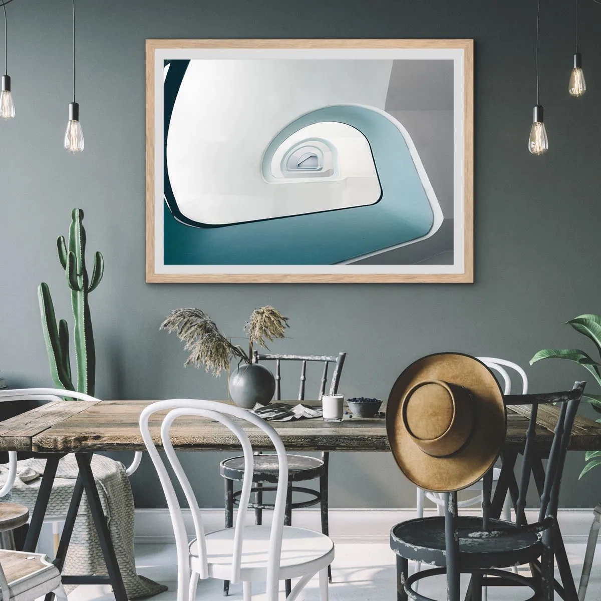 Affisch i ram av ljusek - Till det blåas botten - 91x61 cm