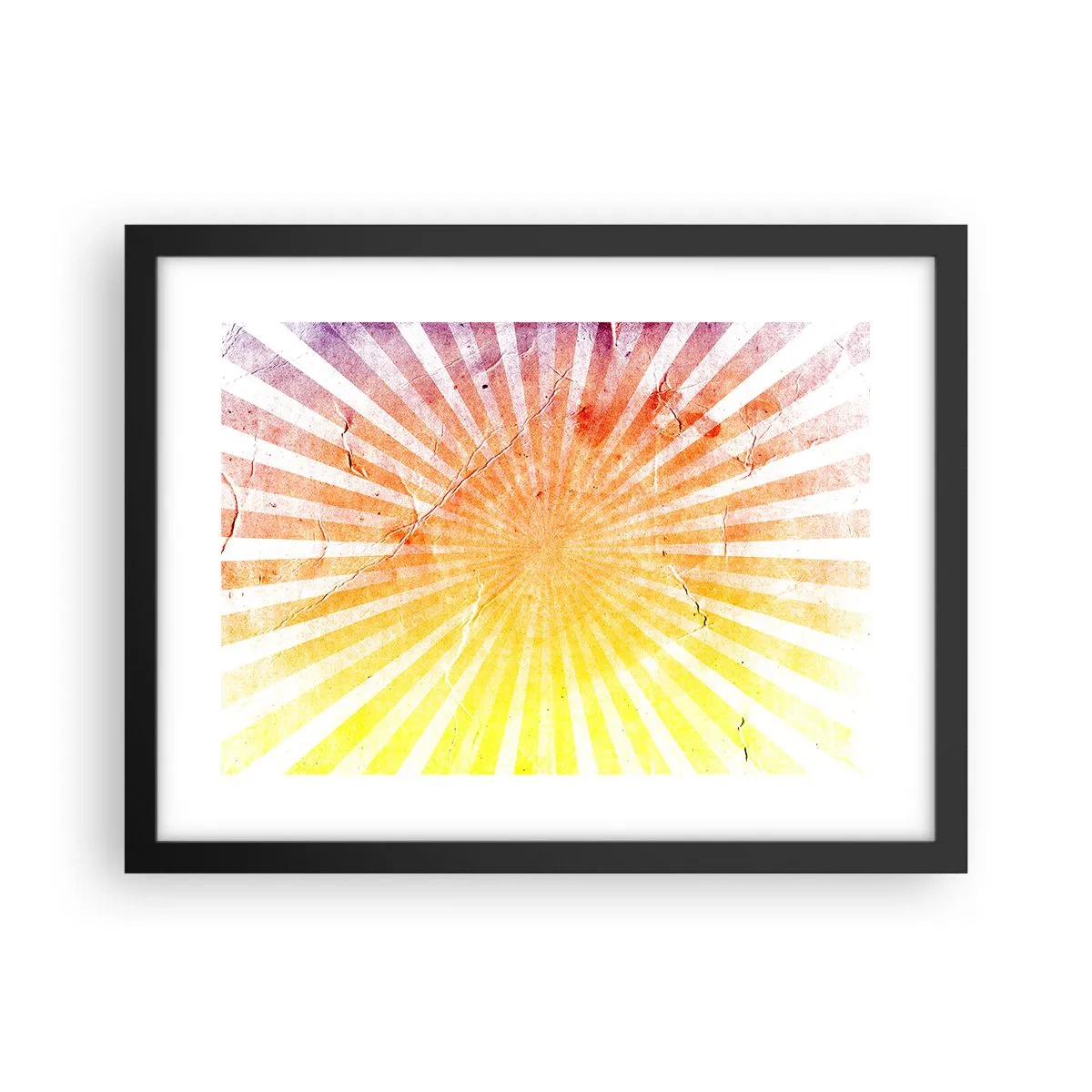 Affisch i svart ram - Solupp- och nedgångar - 40x30 cm