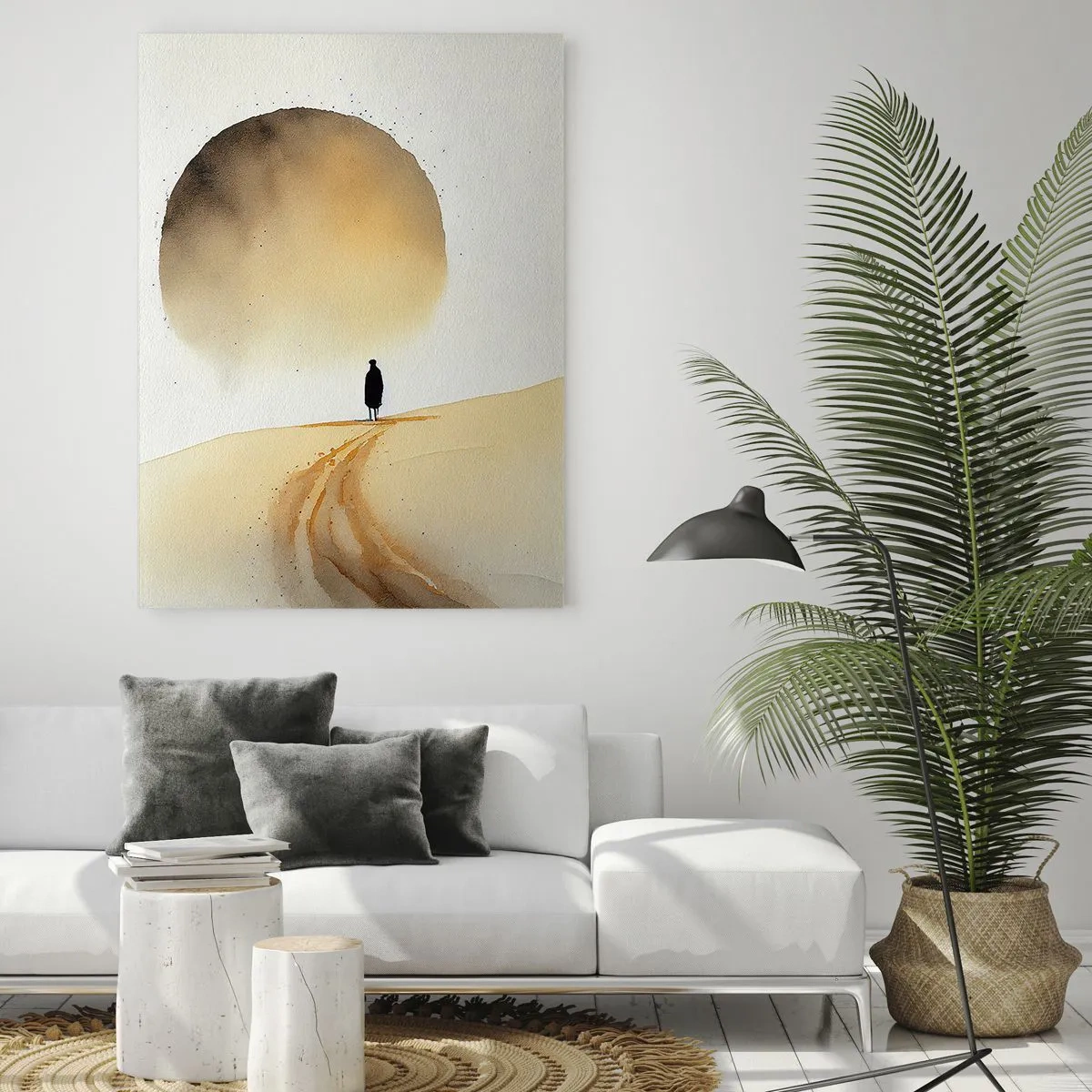 Glastavla - Bild på glas - Alltid längtande - 50x70 cm