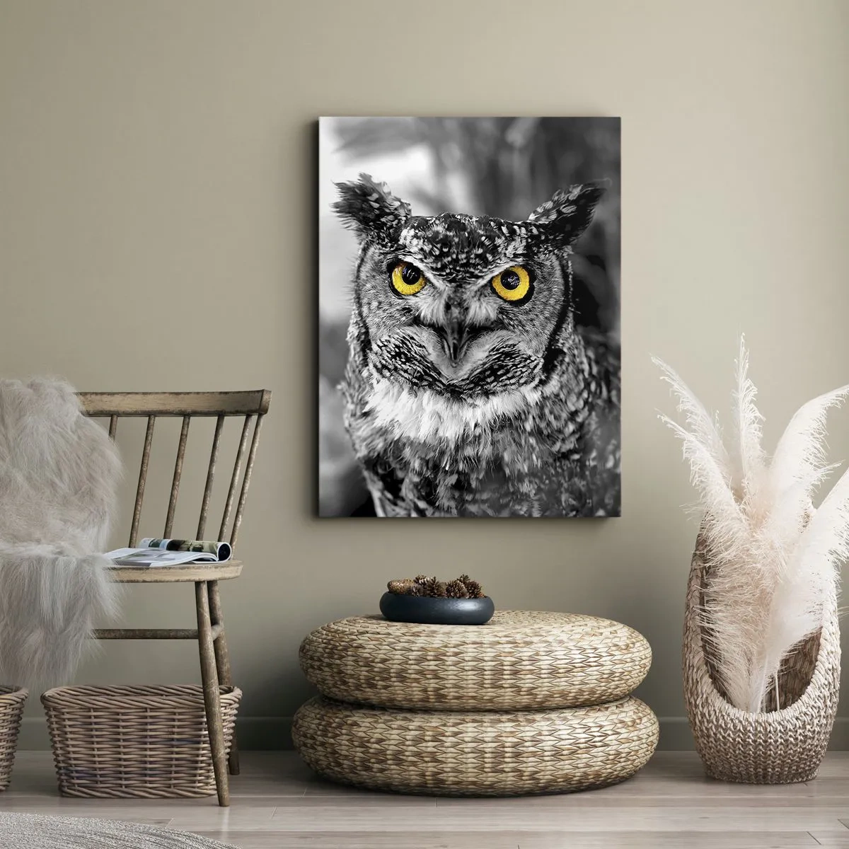 Canvastavla - Bild på duk - Inget kommer undan - 65x120 cm