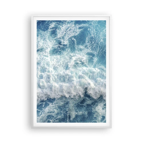 Affisch i vit ram - Glatt och hoppande - 70x100 cm