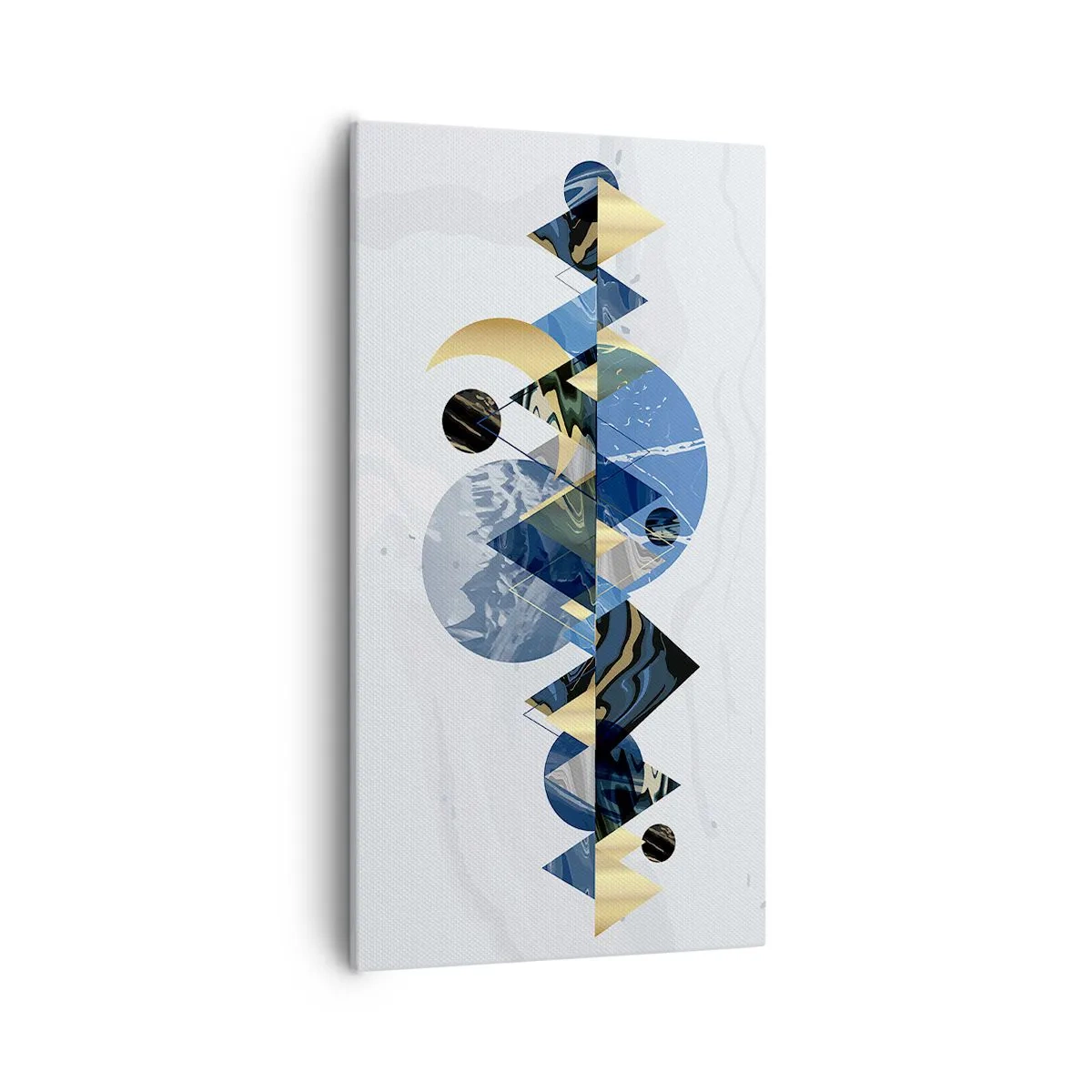 Canvastavla - Bild på duk - Geometriskt landskap - 55x100 cm