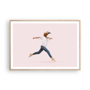 Affisch i ram av ljusek - En nypa absurd - 100x70 cm