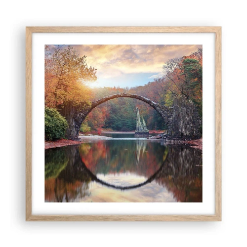 Affisch i ram av ljusek - På andra sidan av spegeln - 50x50 cm