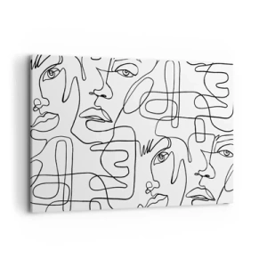 Canvastavla - Bild på duk - I trassliga känslor - 120x80 cm