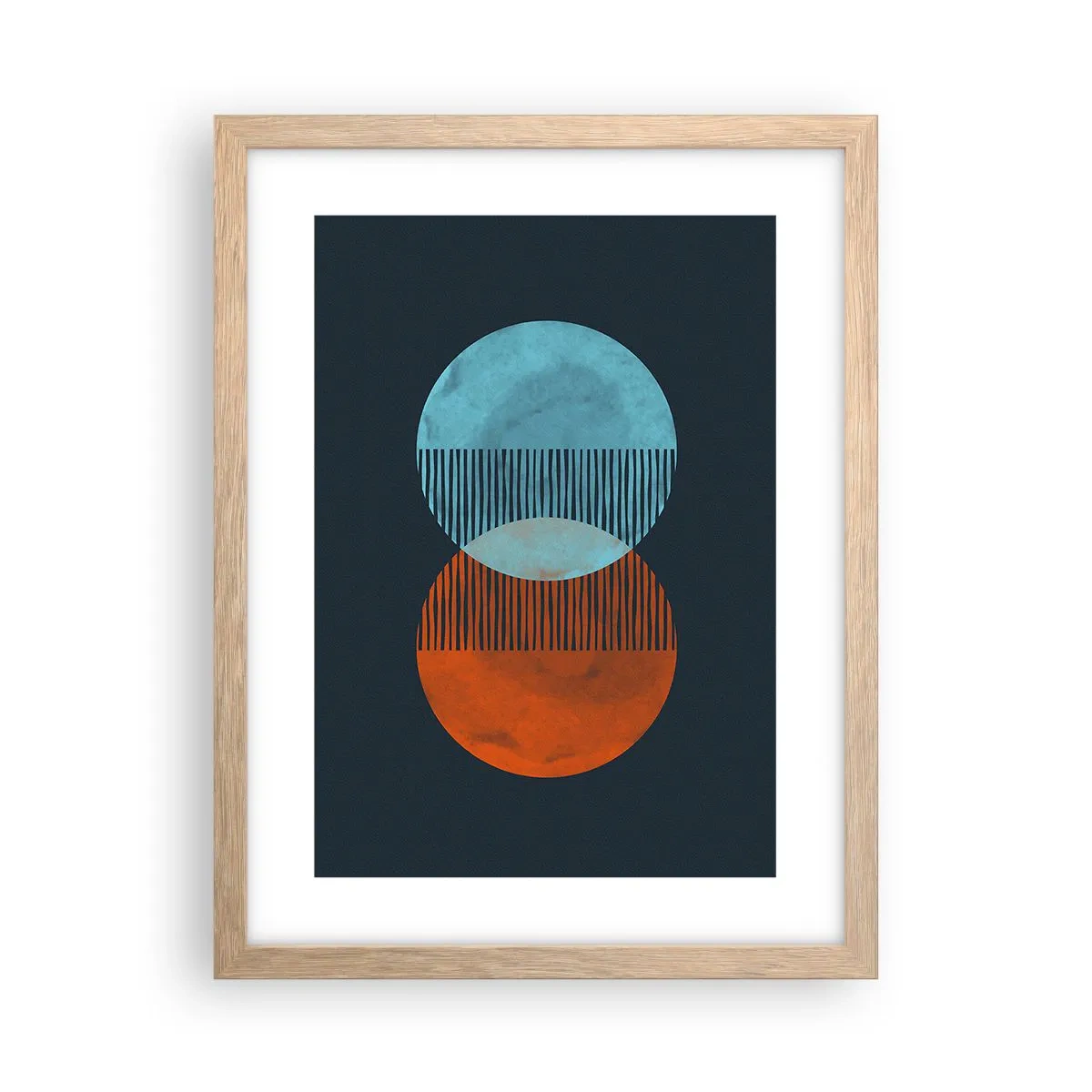 Affisch i ram av ljusek - Astronomisk fantasi - 30x40 cm