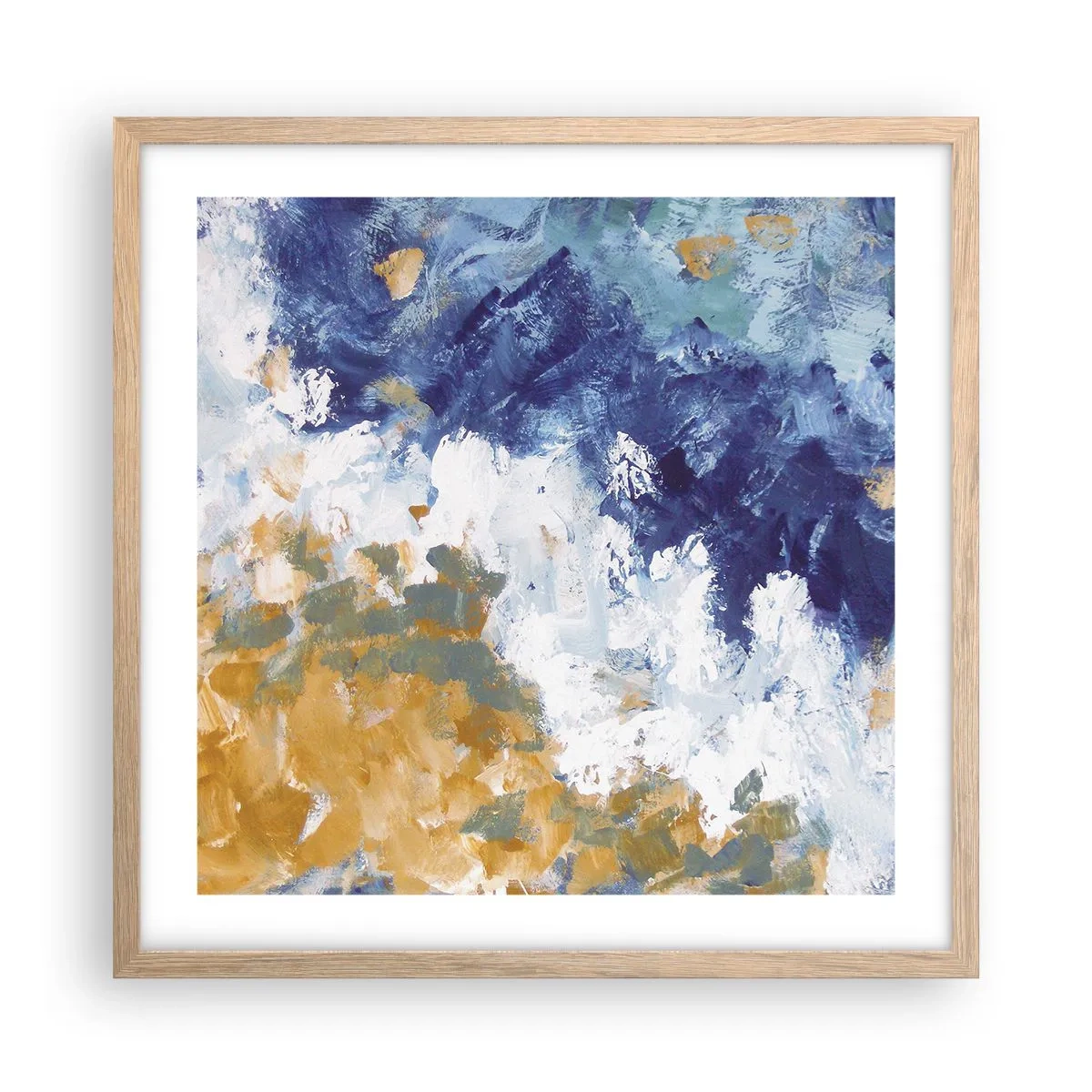 Affisch i ram av ljusek - Elementens dans - 50x50 cm