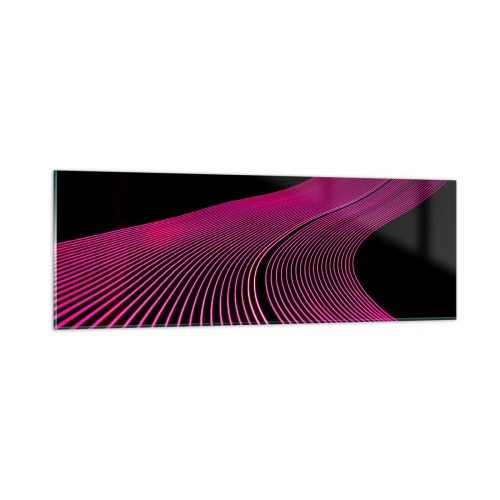Glastavla - Bild på glas - Ljusets allé - 90x30 cm