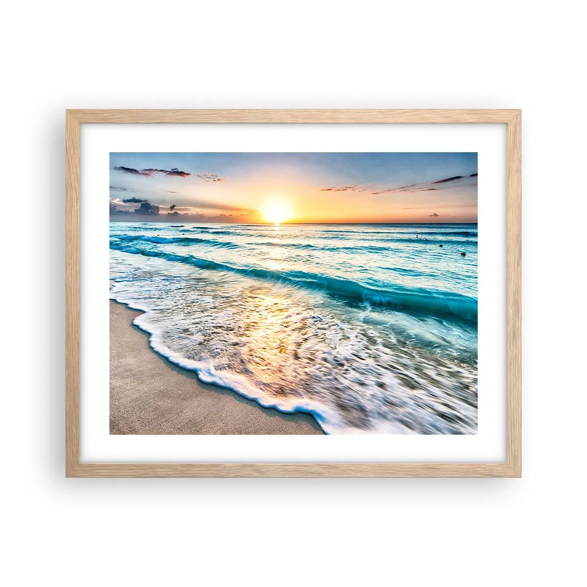 Affisch i ram av ljusek - Vy värd besväret - 50x40 cm