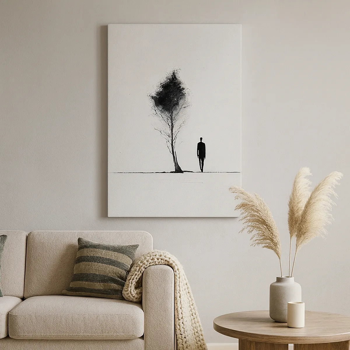 Canvastavla - Bild på duk - Vi vandrar alla - 50x70 cm