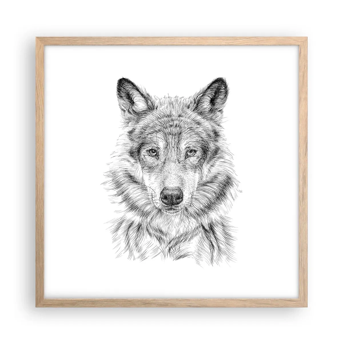 Affisch i ram av ljusek - En född ledare - 50x50 cm