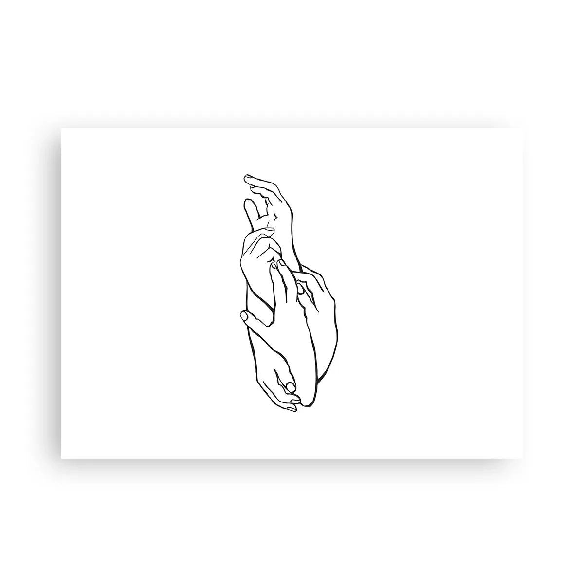 Affisch - Hand i hand - 70x50 cm