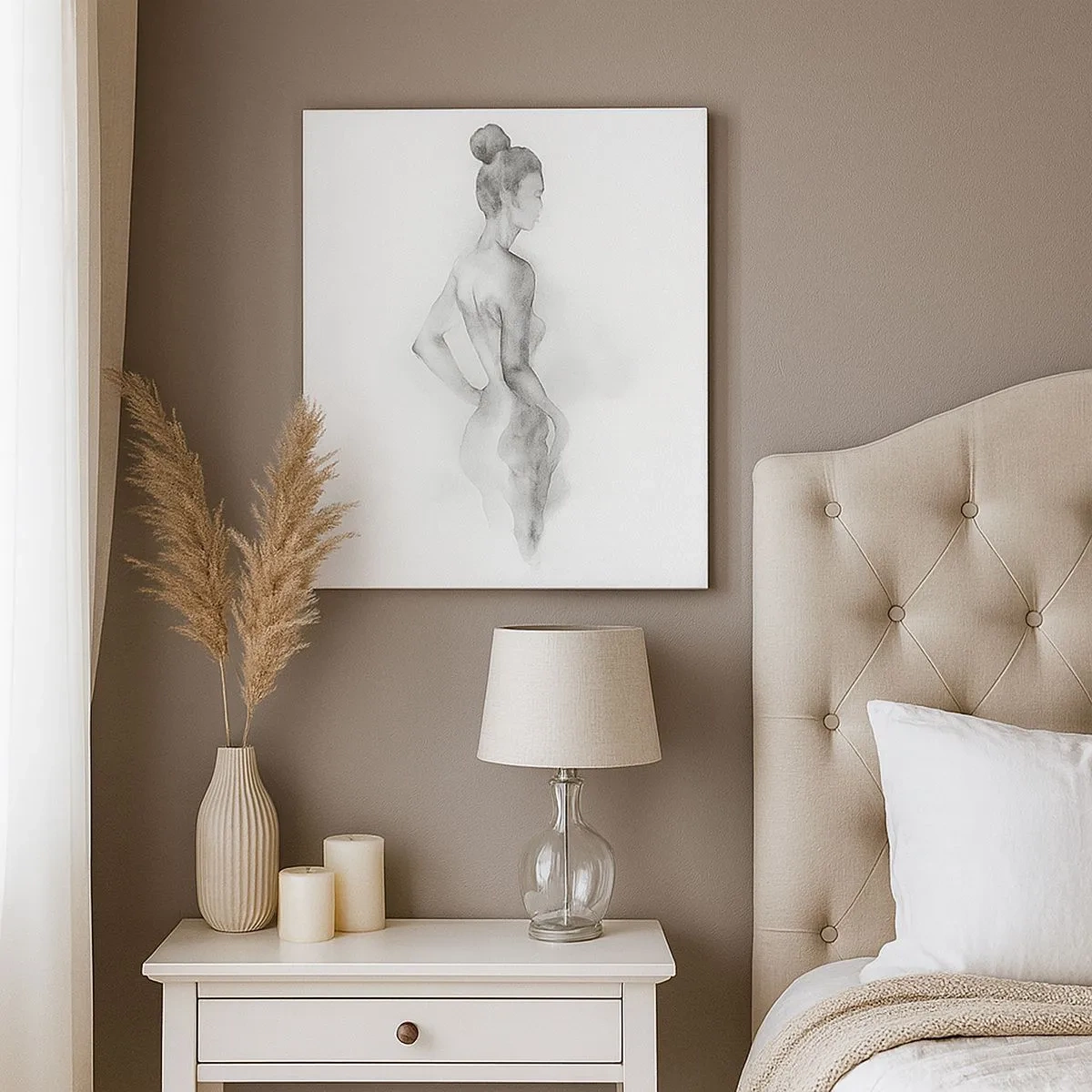 Canvastavla - Bild på duk - Vacker som målandet - 30x30 cm