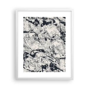 Affisch i vit ram - Motsatsernas interpenetration - 40x50 cm