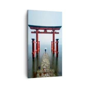 Canvastavla - Bild på duk - Japansk begrundan - 45x80 cm