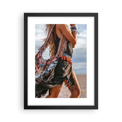 Affisch i svart ram - Shamanens flicka - 30x40 cm