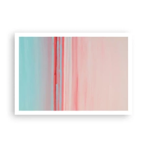 Affisch - Abstraktion i gryningen - 100x70 cm