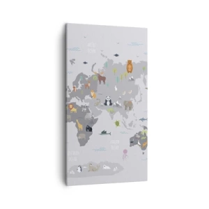 Canvastavla - Bild på duk - Säg varifrån du är... - 45x80 cm