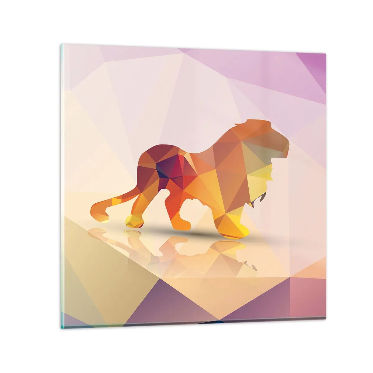 Glastavla - Bild på glas - Diamantkung - 30x30 cm