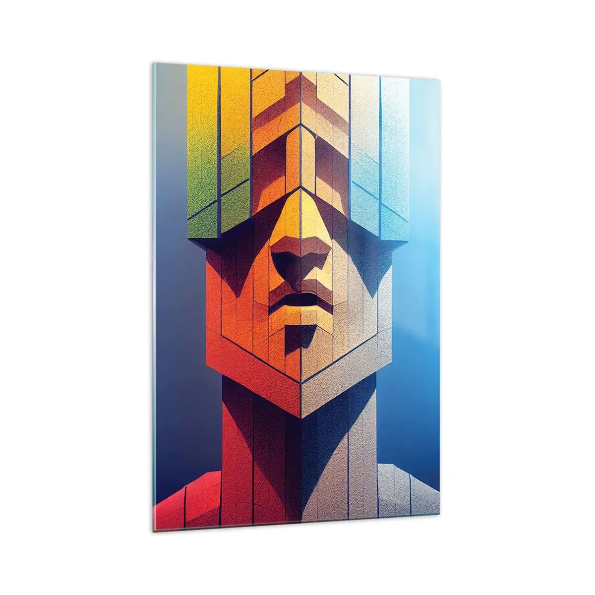 Glastavla - Bild på glas - En man med principer - 70x100 cm