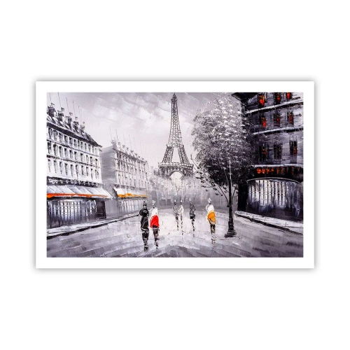 Affisch - Promenad i Paris - 91x61 cm
