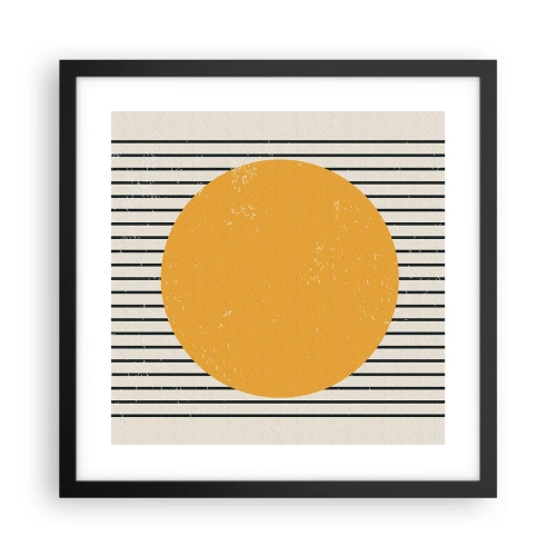 Affisch i svart ram - Enkelhetens kraft - 40x40 cm