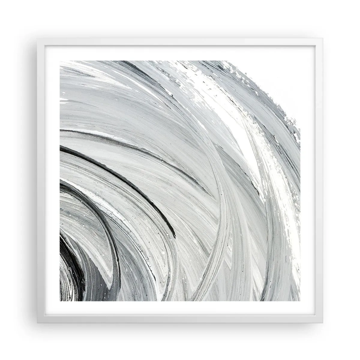 Affisch i vit ram - Orbital komposition - 60x60 cm