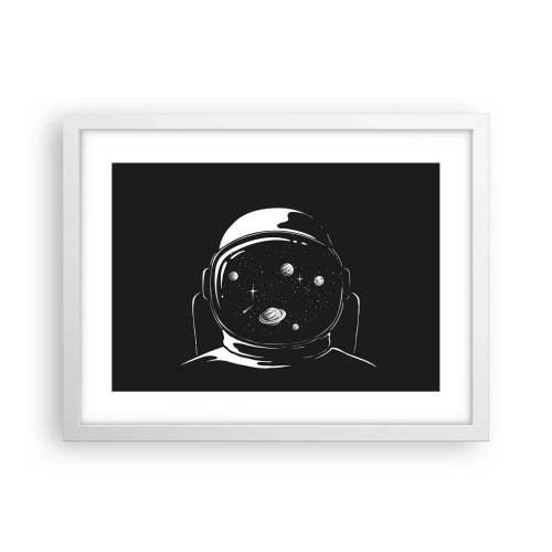 Affisch i vit ram - Fin utsikt - 40x30 cm