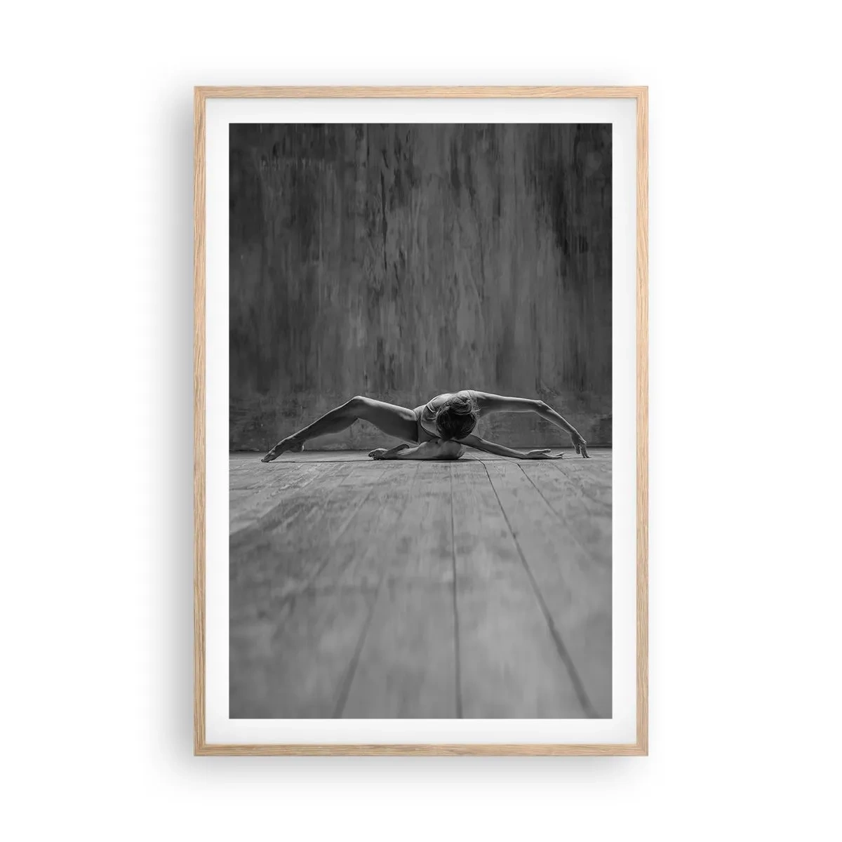 Affisch i ram av ljusek - Upphittad symmetri - 61x91 cm