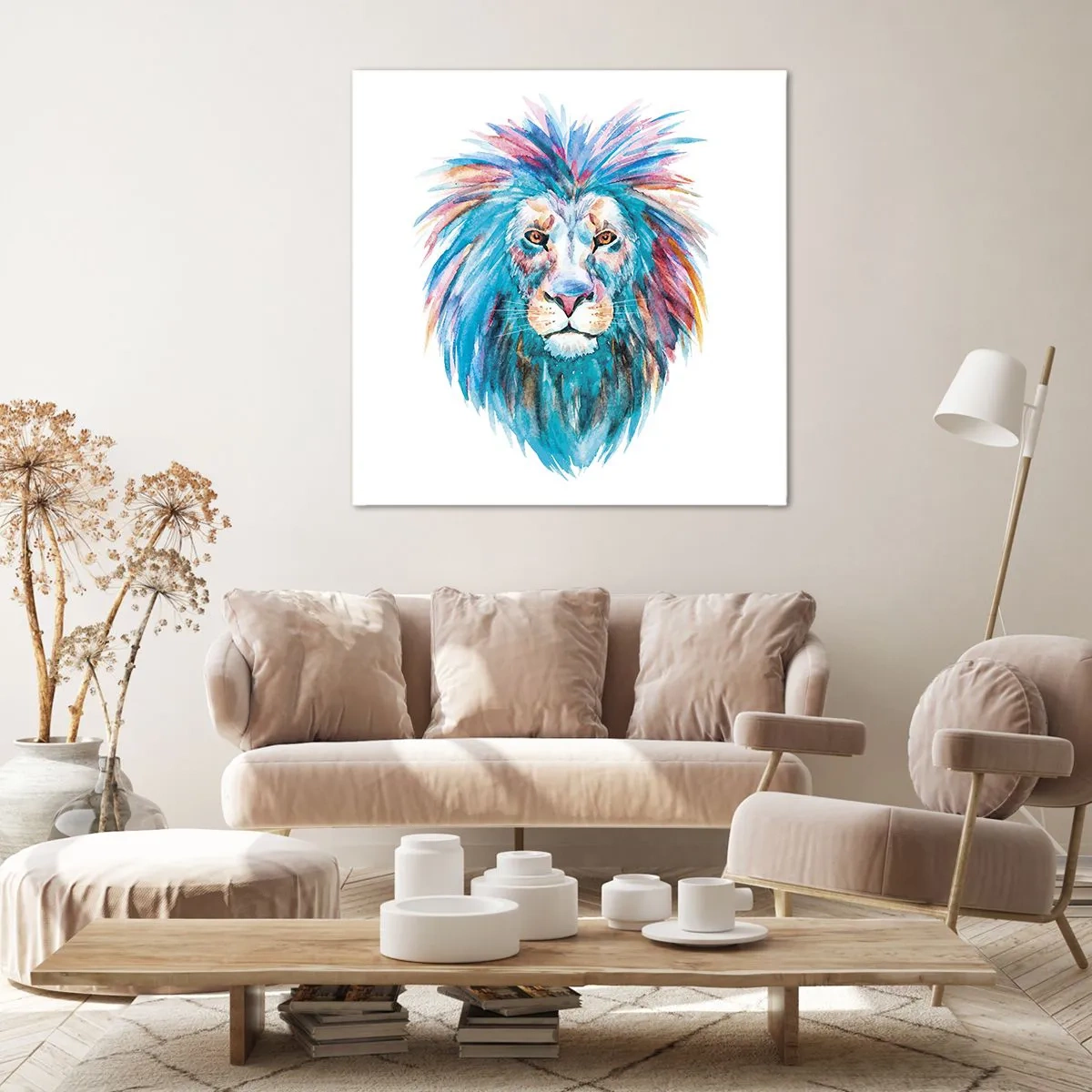 Canvastavla - Bild på duk - Elektrifierande aura - 50x50 cm