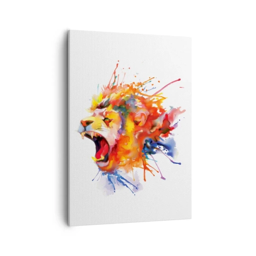Canvastavla - Bild på duk - Explodera med ilska  - 50x70 cm