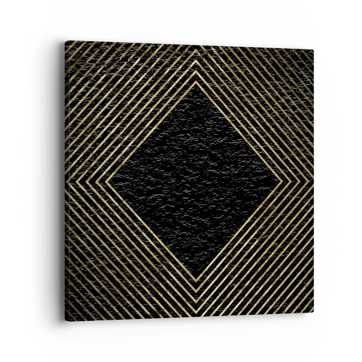 Canvastavla - Bild på duk - Geometri i glamourstil - 40x40 cm