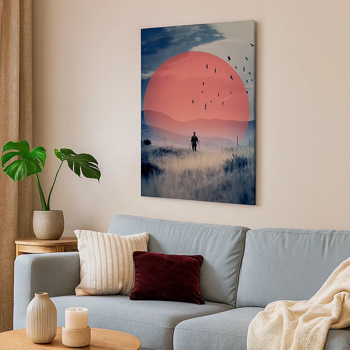 Canvastavla - Bild på duk - I sina essen - 50x70 cm