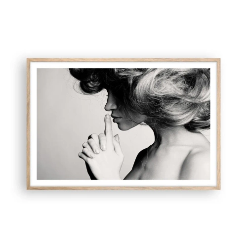Affisch i ram av ljusek - Lyssnar på sig själv - 91x61 cm