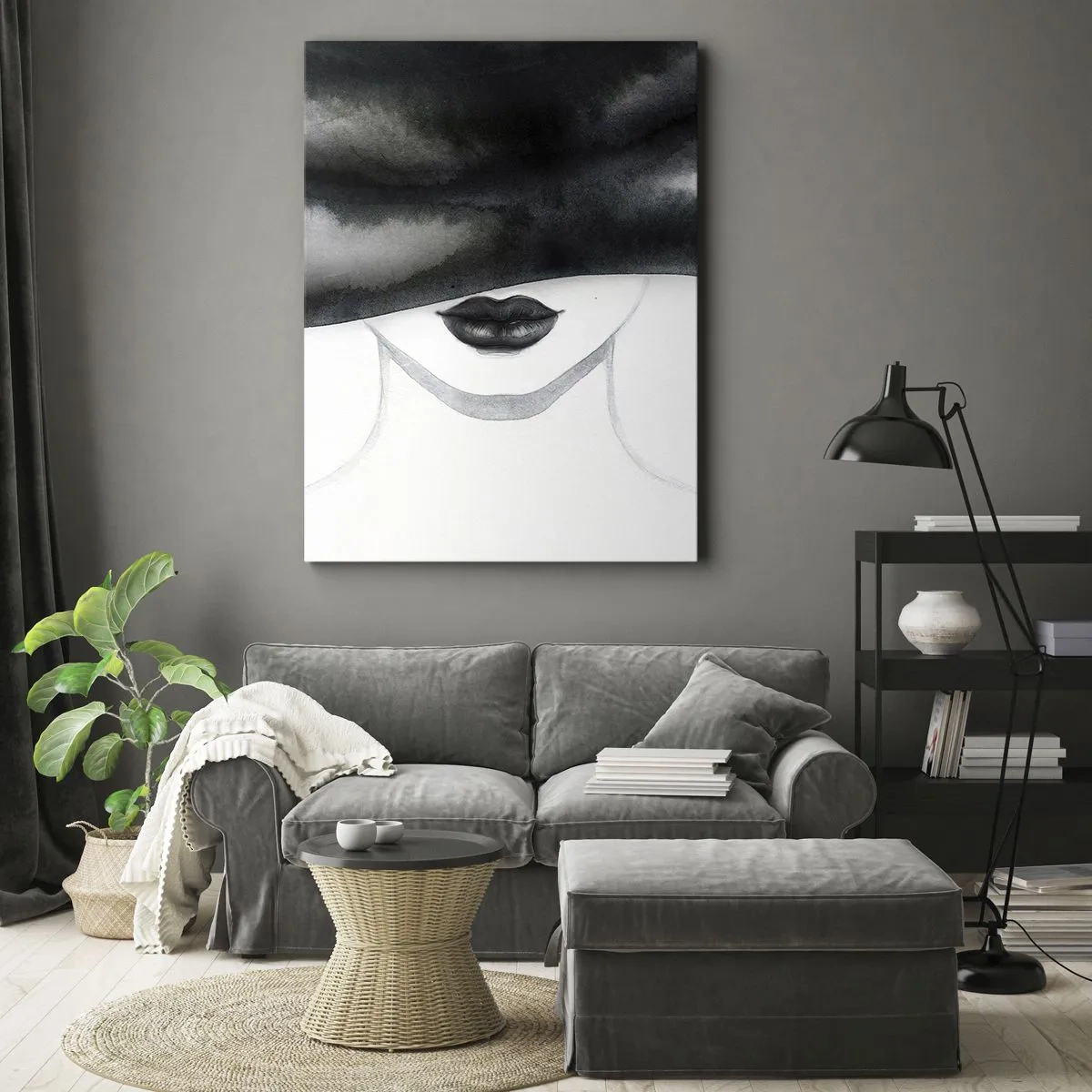 Canvastavla - Bild på duk - Sensuell hemlighet - 50x70 cm