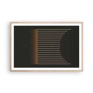 Affisch i ram av ljusek - Utforska mörkret - 91x61 cm