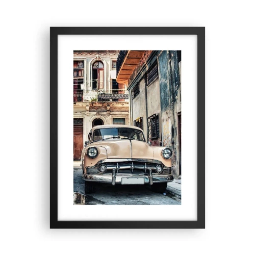 Affisch i svart ram - Siesta i Havana - 30x40 cm
