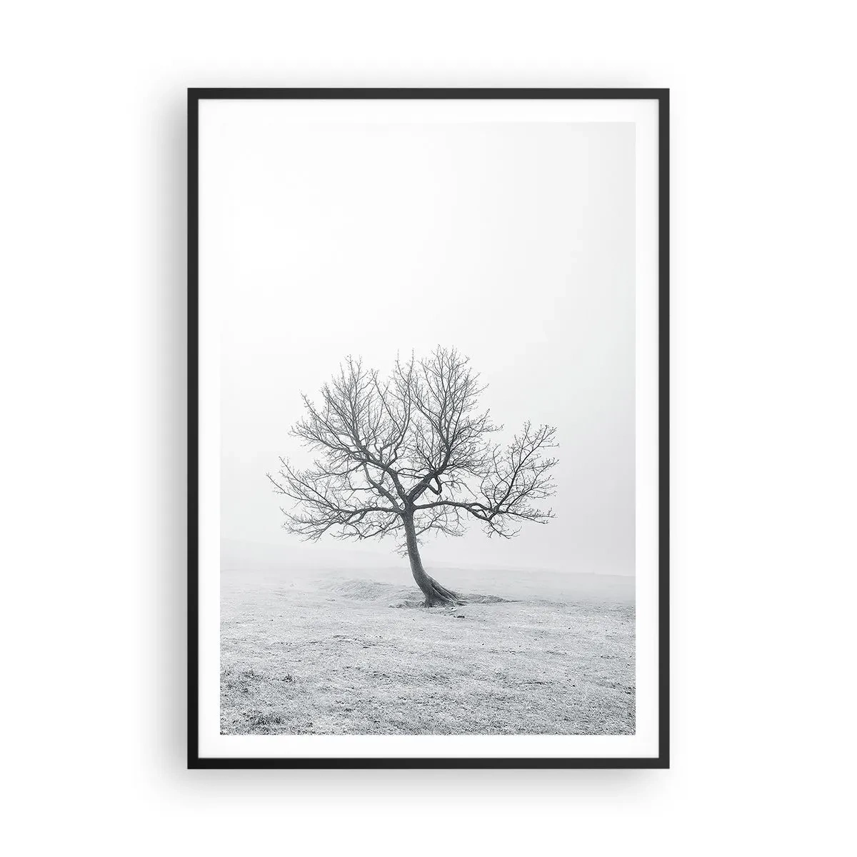 Affisch i svart ram - Mot intet - 70x100 cm