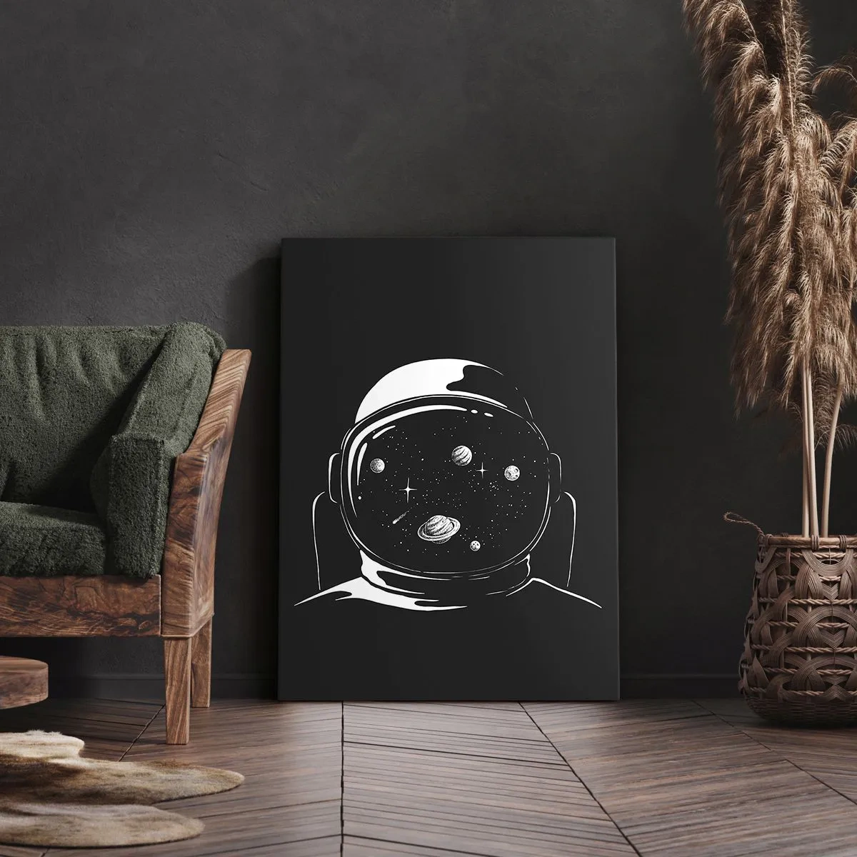 Canvastavla - Bild på duk - Fin utsikt - 45x80 cm