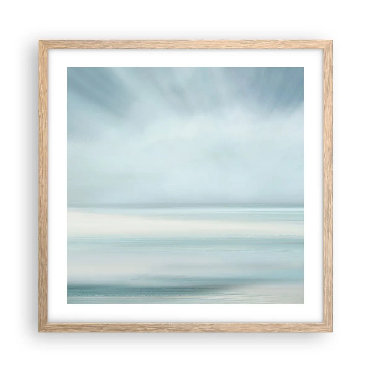 Affisch i ram av ljusek - Fred hela vägen till horisonten - 50x50 cm