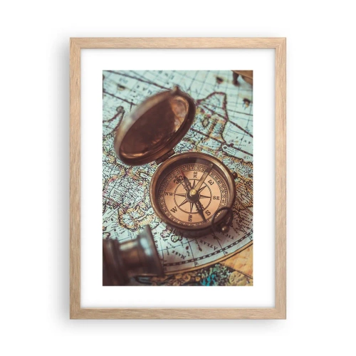 Affisch i ram av ljusek - För äventyrare - 30x40 cm